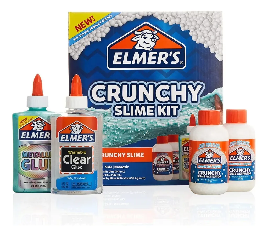 [VKS-00993274] Kit de Slime Elmer's Crunchy - Pegamento Metálico y Líquido Mágico (1 Kit Disponible)