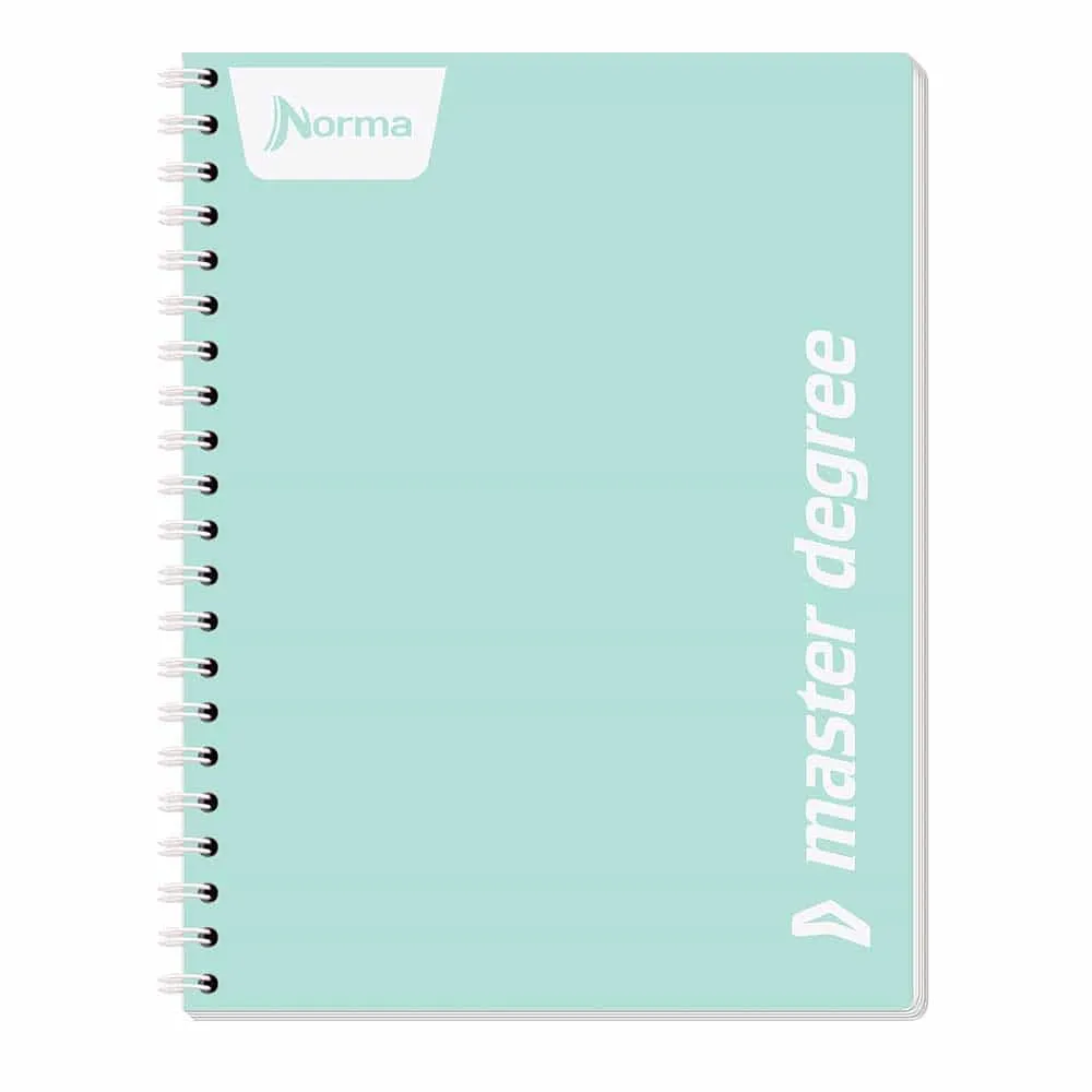 [VKS-07980214] Cuaderno Profesional Norma Master Degree - 100 Hojas Cuadro Grande (7 mm) con Pasta Plástica