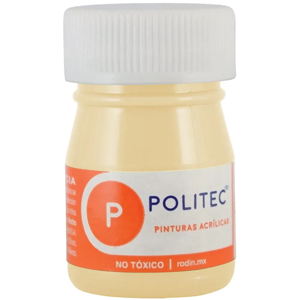 Pintura Acrílica Politec Crema 20 ml