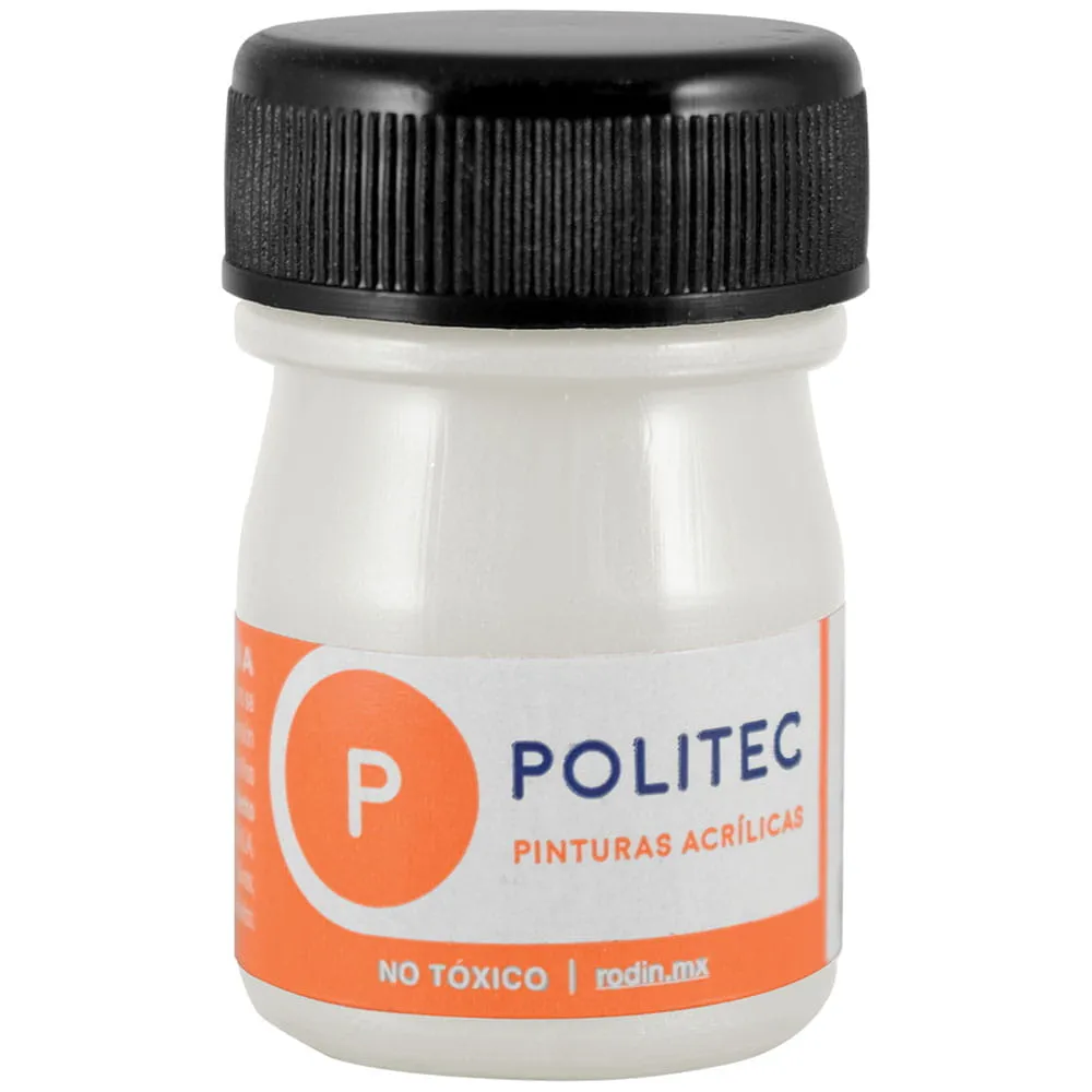 [VKS-00580066] Pintura Acrílica Politec Blanco Metálico 20 ml