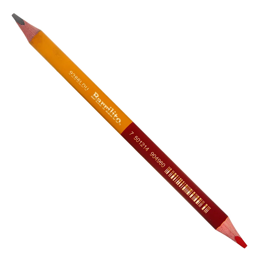 [VKS-840201465-1] Lápiz Duo Jumbo Triangular Barrilito - Grafito y Carmín