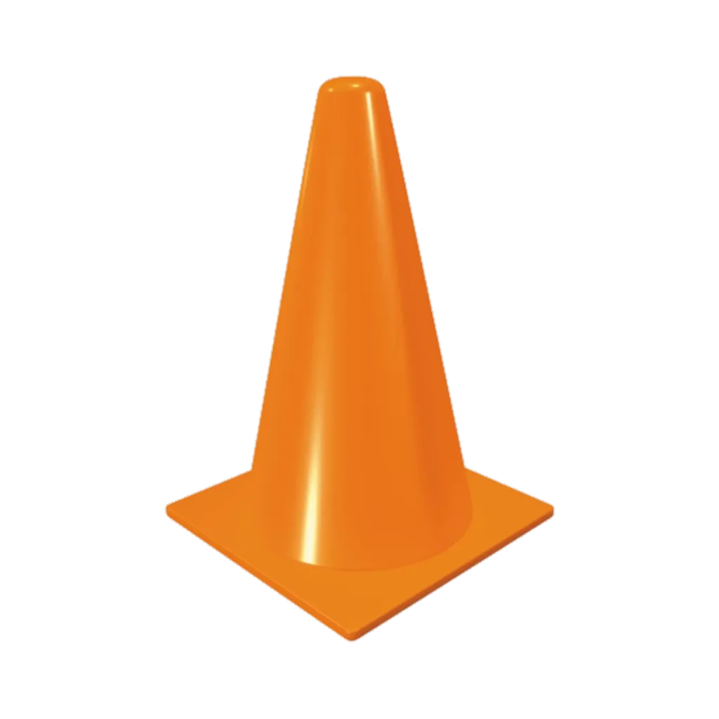 Cono de Tránsito Deportivo de 30 cm