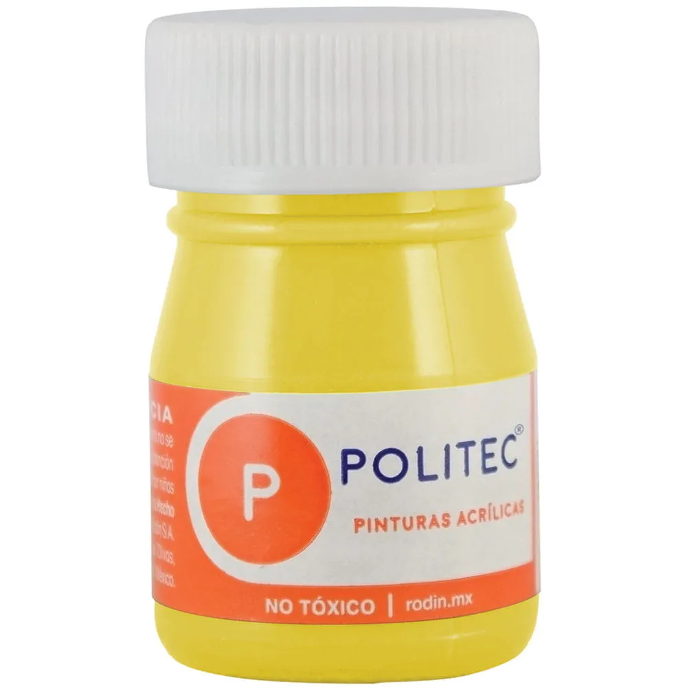 [VKS-00580010] Pintura Acrílica Politec Amarillo Medio 20 ml