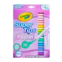Plumones Crayola Super Tips Pastel (20 Piezas)