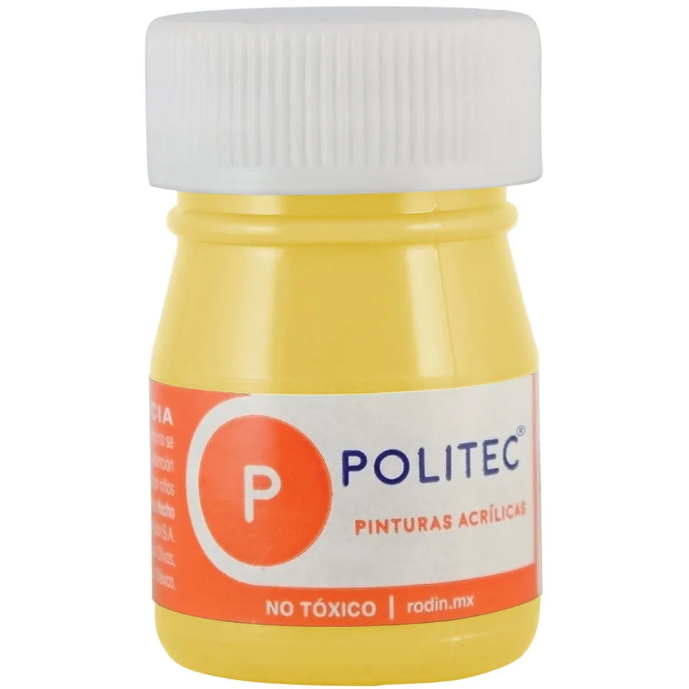[VKS-00580035] Pintura Acrílica Politec Amarillo Claro 20 ml