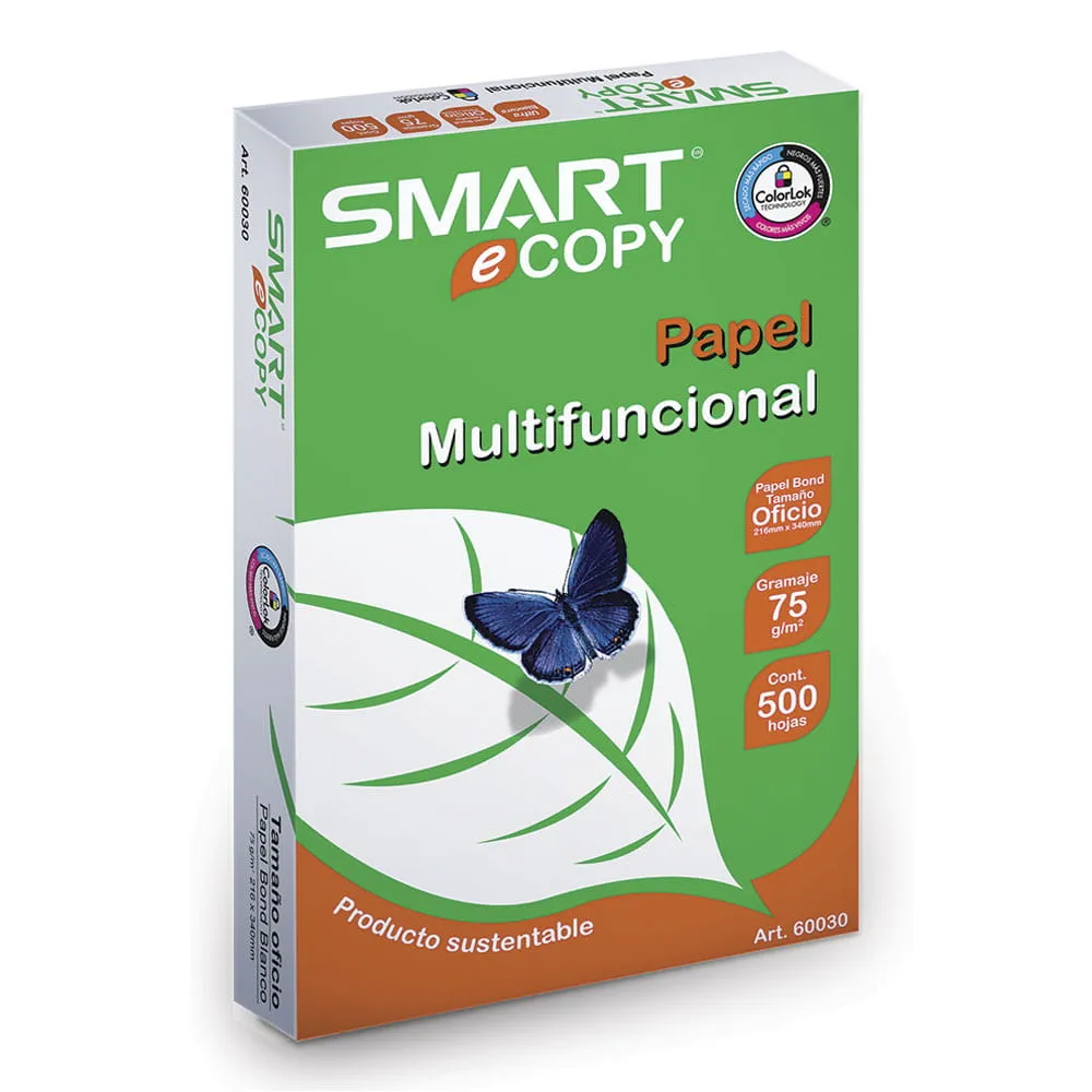 [VKS-09730011] Papel Bond Tamaño Oficio Smart eCopy (500 Hojas) - 75g/m2