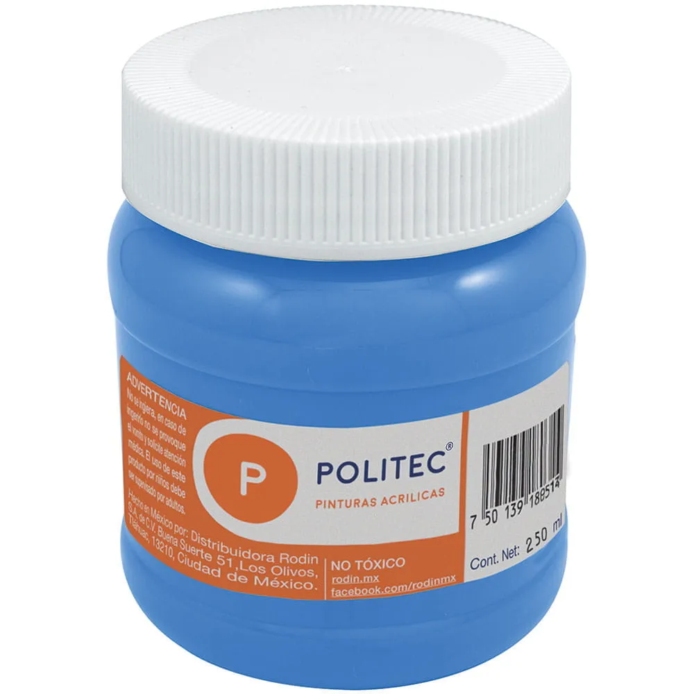 [VKS-00580088] Pintura Acrílica Politec Azul Celeste 250 ml