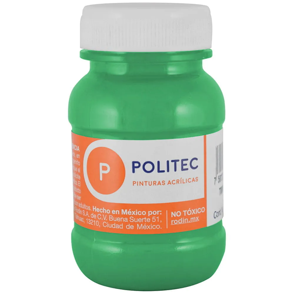Pintura Acrílica Politec Verde Claro 100 ml
