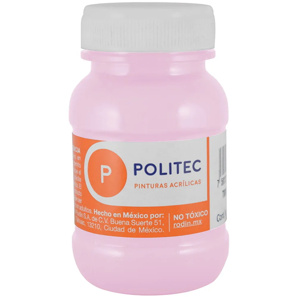[VKS-00580058] Pintura Acrílica Politec Rosa Pastel 100 ml