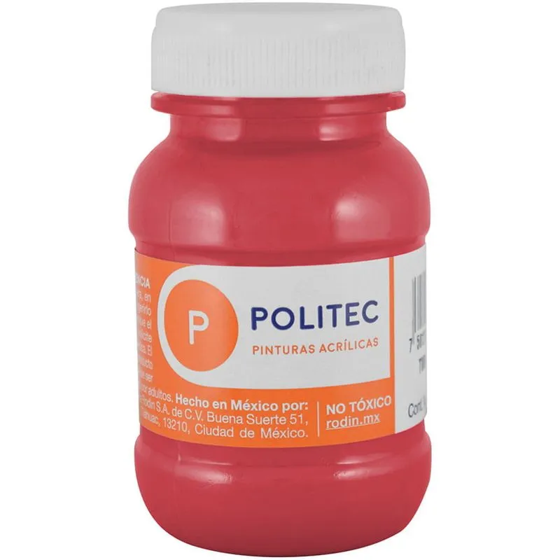 [VKS-00580046] Pintura Acrílica Politec Rojo Toluidina 100 ml