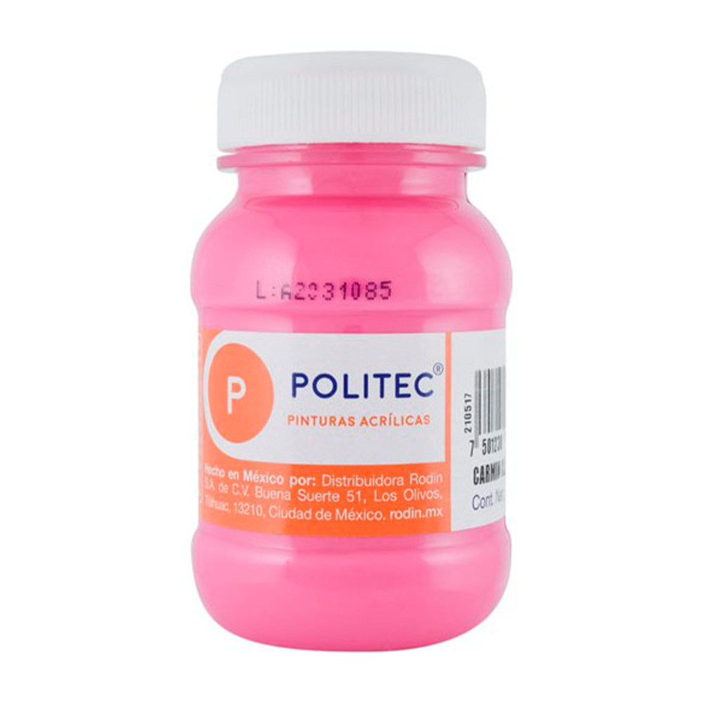 [VKS-00580057] Pintura Acrílica Politec Carmín Claro 100 ml