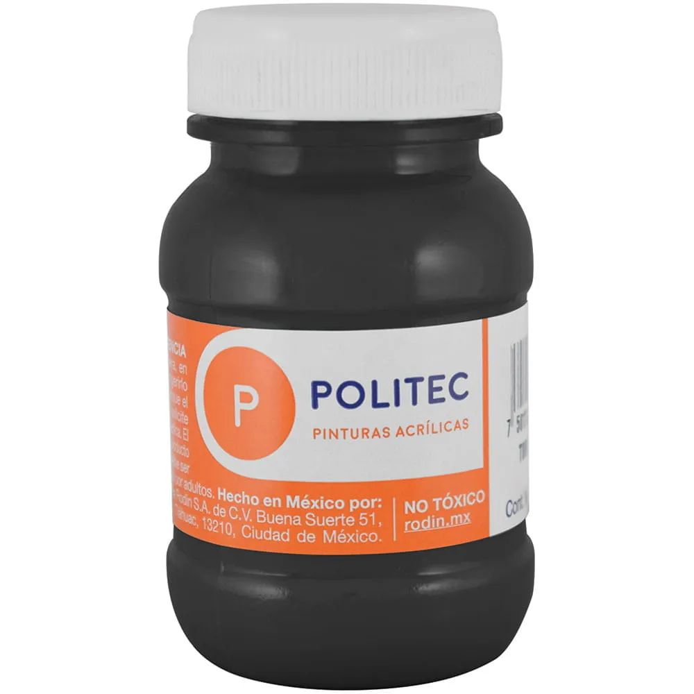 [VKS-00580041] Pintura Acrílica Politec Negro 100 ml
