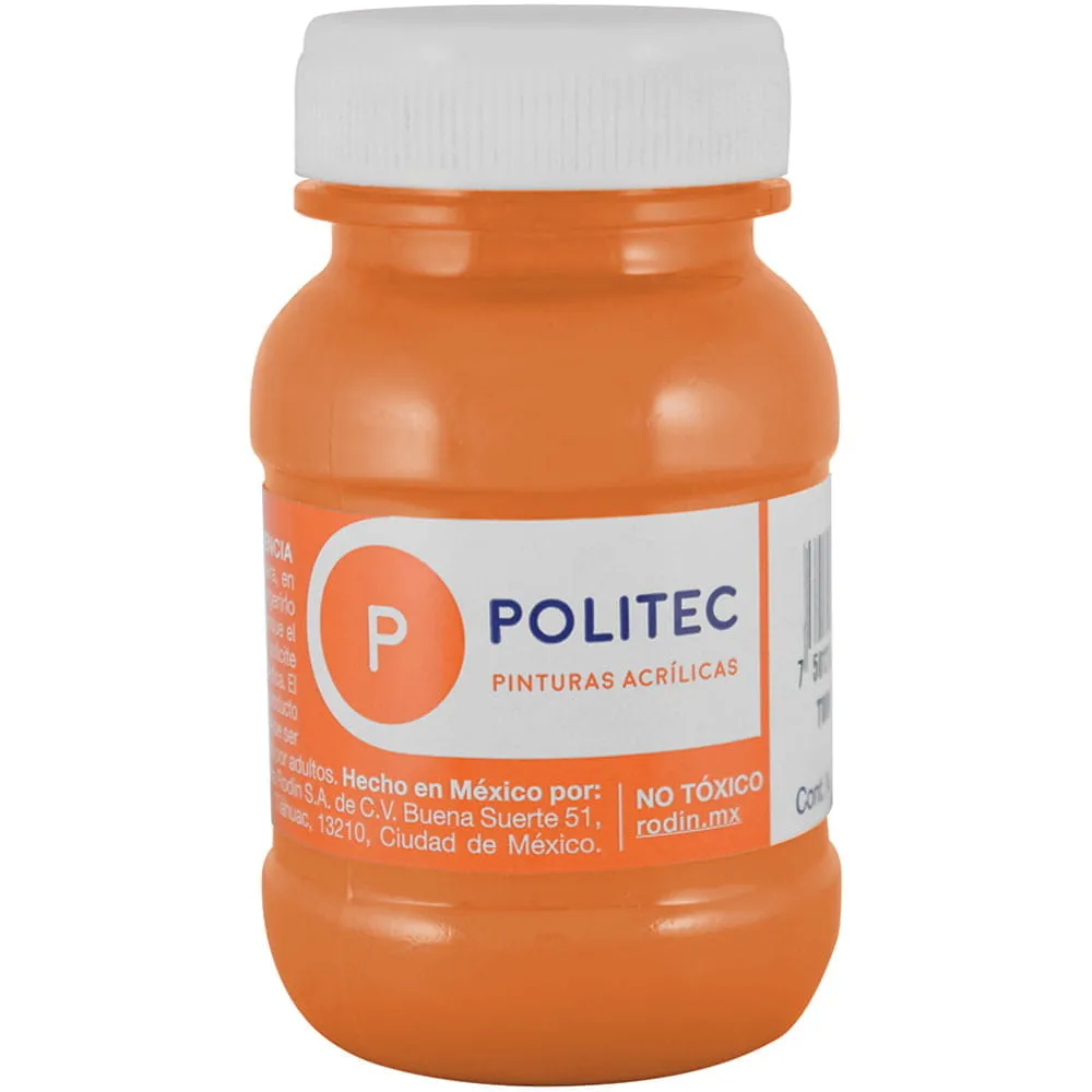 [VKS-00580045] Pintura Acrílica Politec Naranja 100 ml