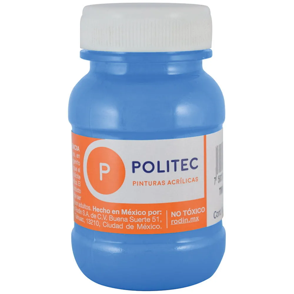 [VKS-00580050] Pintura Acrílica Politec Azul Celeste 100 ml